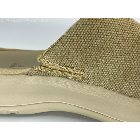 Women's Size 6 Khaki Canvas Clog Mule Slip On Comfort Shoe by Soft Science - Picture 6 of 12